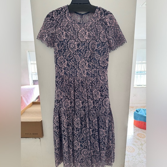 Eliza J Floral Lace Fit-and-Flare Dress - Picture 2 of 10